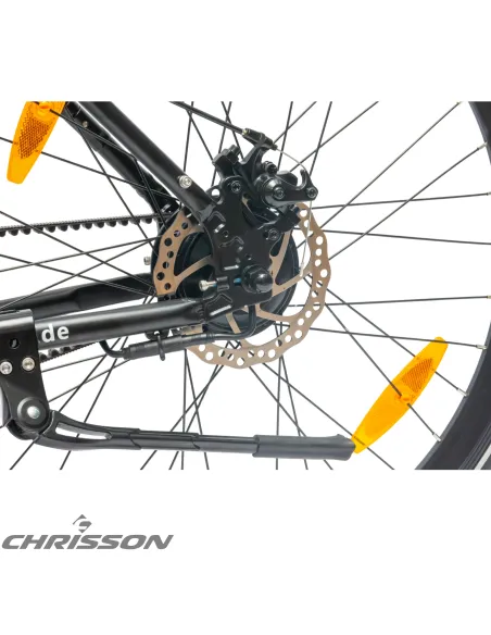 Rower Elektryczny Męski Miejski 28" LCD 250 W Aluminium Oświetlenie Stopka