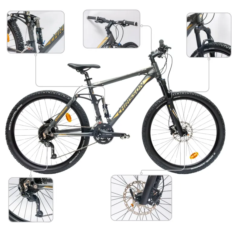 Rower Męski Górski 27,5" SHIMANO Alivio MTB Full Amory Aluminium Hydraulika