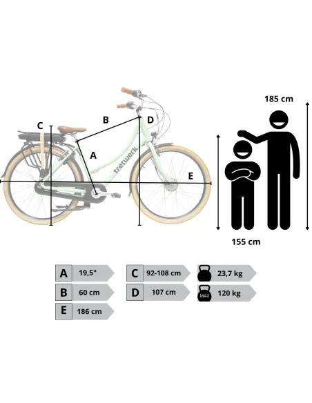 Rower Elektryczny Damski Miejski 28" SHIMANO Nexus LCD Aplikacja 250 W Alu