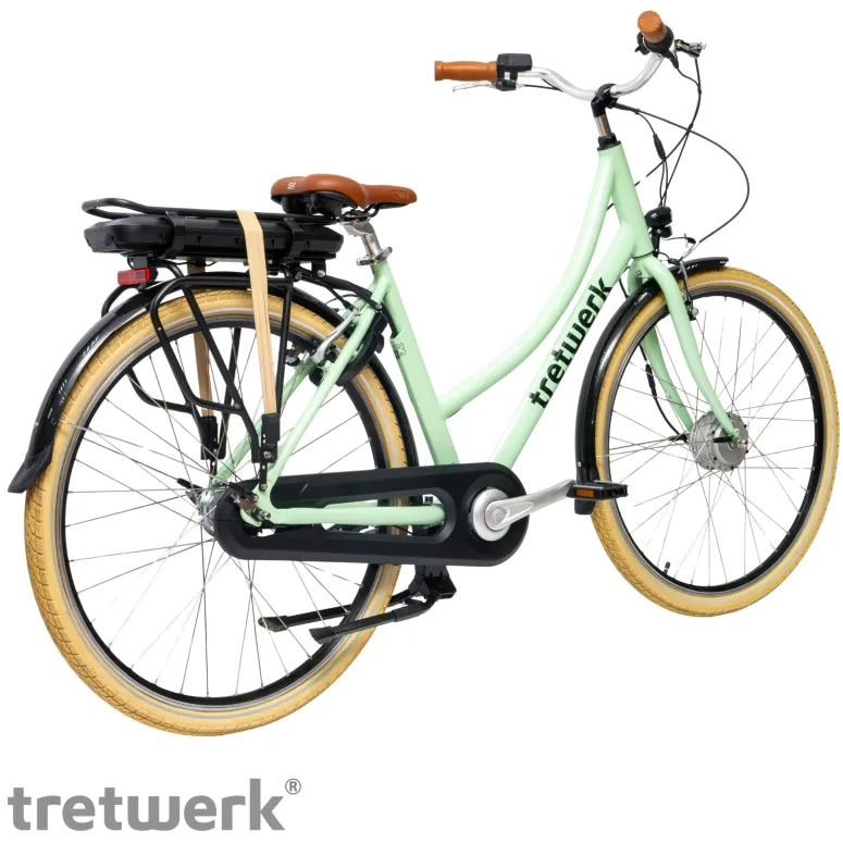 Rower Elektryczny Damski Miejski 28" SHIMANO Nexus LCD Aplikacja 250 W Alu