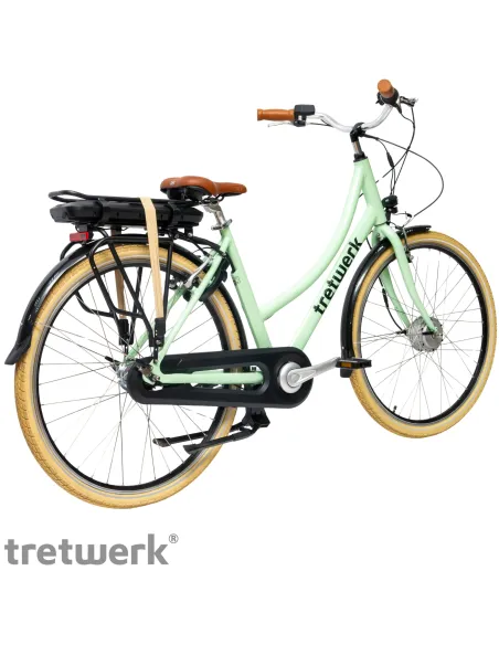 Rower Elektryczny Damski Miejski 28" SHIMANO Nexus LCD Aplikacja 250 W Alu