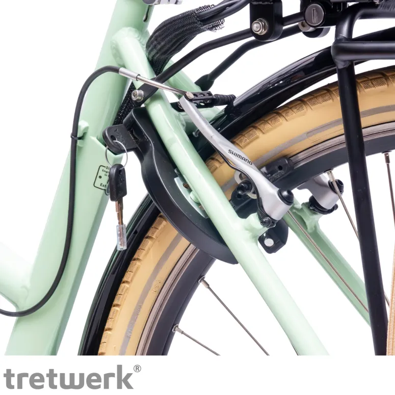 Rower Elektryczny Damski Miejski 28" SHIMANO Nexus LCD Aplikacja 250 W Alu