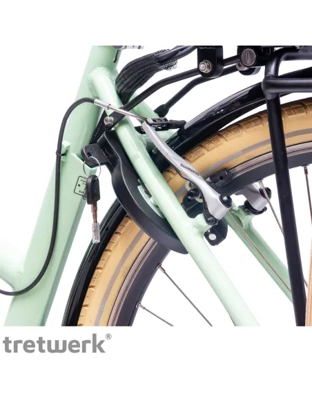 Rower Elektryczny Damski Miejski 28" SHIMANO Nexus LCD Aplikacja 250 W Alu