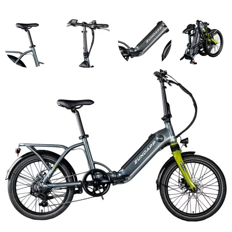 Rower Elektryczny Męski Damski Składany 20" SHIMANO Tarcze 250 W LCD Alu