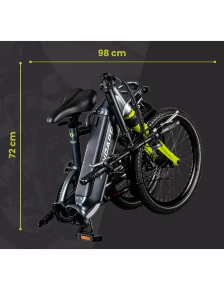 Rower Elektryczny Męski Damski Składany 20" SHIMANO Tarcze 250 W LCD Alu