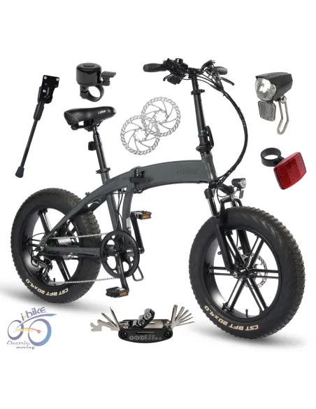 Rower Elektryczny Składany Fat 20 ALU 250W Wspomaganie Męski Damski Shimano
