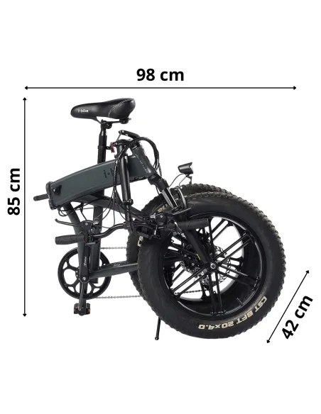Rower Elektryczny Składany Fat 20 ALU 250W Wspomaganie Męski Damski Shimano