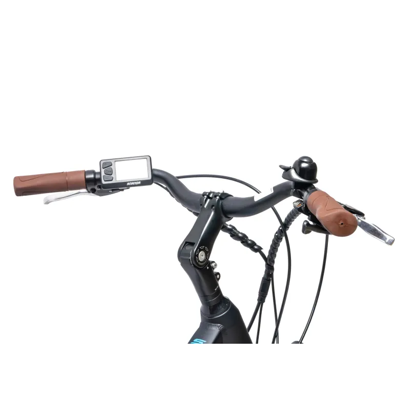 Rower Elektryczny Damski Miejski 28" Aluminium Bagażnik Oświetlenie Tarcze