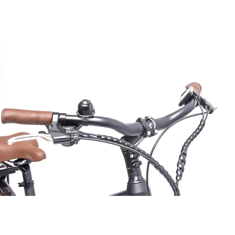 Rower Elektryczny Damski Miejski 28" Aluminium Bagażnik Oświetlenie Tarcze