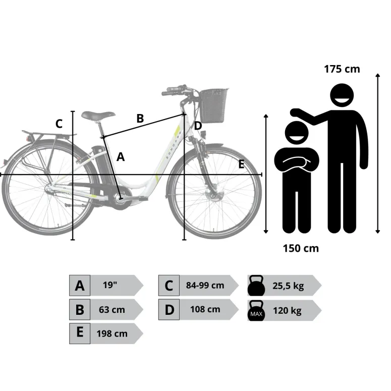 Elektryczny Rower Miejski 28 Nexus 3 Aluminium 10,4 Ah Wspomaganie 5 Trybów