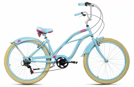 Dziewczęcy Rower 26 Beach Cruiser Miejski 6 Biegów - 1