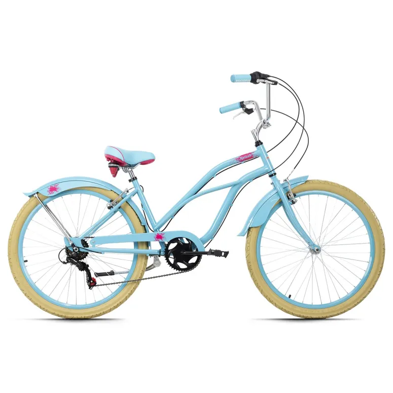 Dziewczęcy Rower 26 Beach Cruiser Miejski 6 Biegów - 1