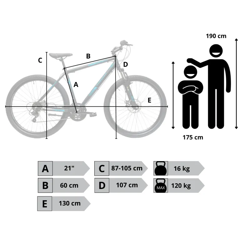 Rower Męski Górski Koła 29" SHIMANO Aluminium MTB Amortyzacja Tarcze Stopka