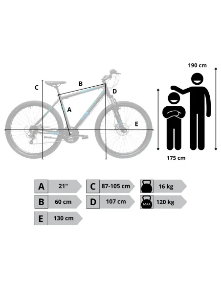 Rower Męski Górski Koła 29" SHIMANO Aluminium MTB Amortyzacja Tarcze Stopka