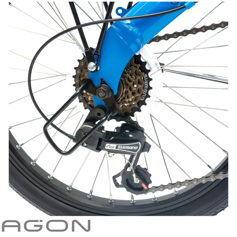 Rower Damski Męski Składany 20" SHIMANO Składak Oświetlenie Dynamo Bagażnik