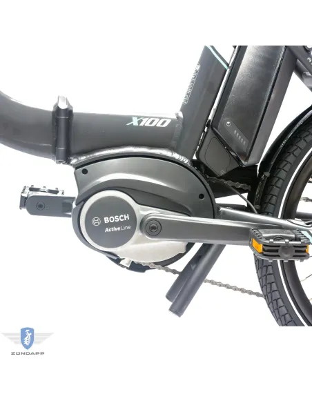 Rower Elektryczny Damski Męski Składany 20" BOSCH 250 W LCD Składak SHIMANO