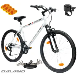 Rower Męski Górski 26" SHIMANO MTB Dzwonek Amortyzacja Lekki Góral Stal