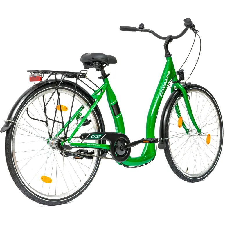 Rower Miejski Damski 28 Retro Nexus 3 Kontra Dzwonek Odblaski Oświetlenie