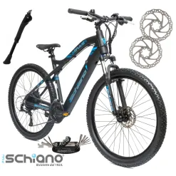 Rower Elektryczny Męski Damski Górski 27,5" MTB 250W Amortyzacja Tarcze LED