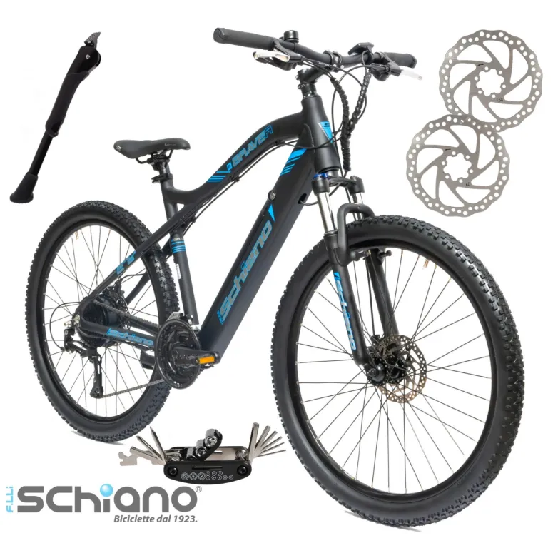 Rower Elektryczny Męski Damski Górski 27,5" MTB 250W Amortyzacja Tarcze LED