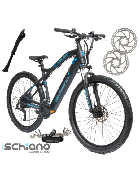 Rower Elektryczny Męski Damski Górski 27,5" MTB 250W Amortyzacja Tarcze LED