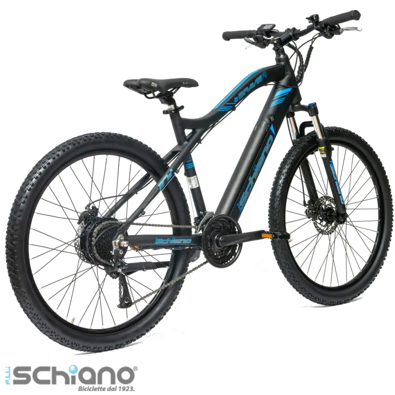 Rower Elektryczny Męski Damski Górski 27,5" MTB 250W Amortyzacja Tarcze LED