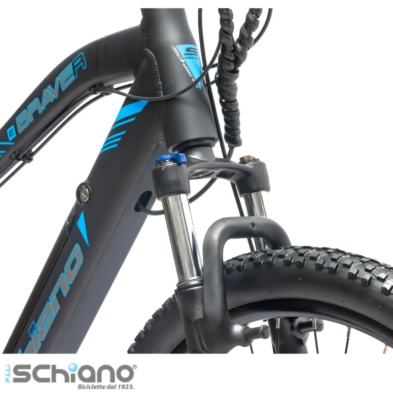 Rower Elektryczny Męski Damski Górski 27,5" MTB 250W Amortyzacja Tarcze LED