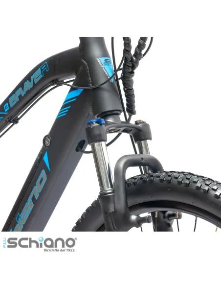 Rower Elektryczny Męski Damski Górski 27,5" MTB 250W Amortyzacja Tarcze LED