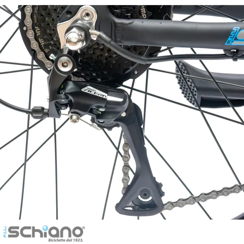 Rower Elektryczny Męski Damski Górski 27,5" MTB 250W Amortyzacja Tarcze LED