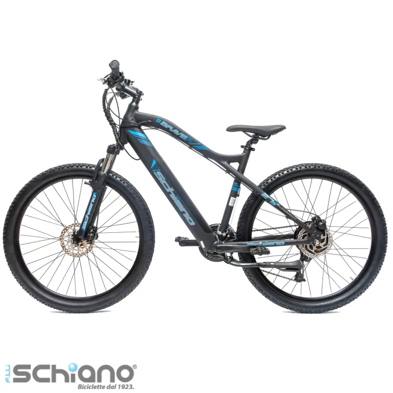 Rower Elektryczny Męski Damski Górski 27,5" MTB 250W Amortyzacja Tarcze LED