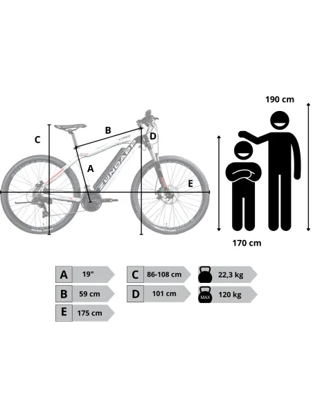 Elektryczny Rower Górski 27,5 Wspomaganie MTB Aluminiowy Męski Damski Góral