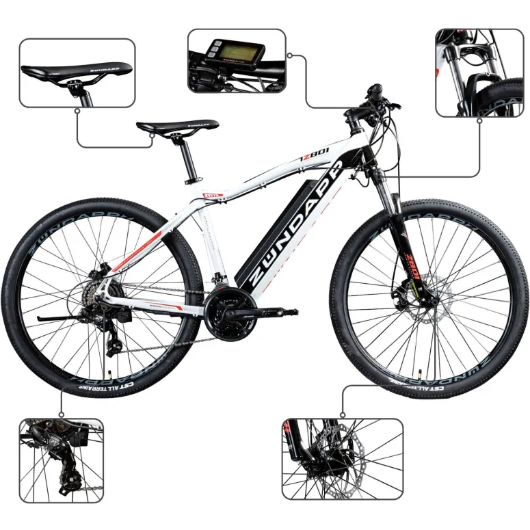 Elektryczny Rower Górski 27,5 Wspomaganie MTB Aluminiowy Męski Damski Góral