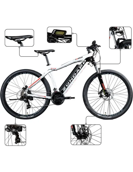 Elektryczny Rower Górski 27,5 Wspomaganie MTB Aluminiowy Męski Damski Góral