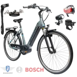 Rower Elektryczny Damski Miejski 28" SHIMANO Nexus 250W BOSCH LCD Aluminium