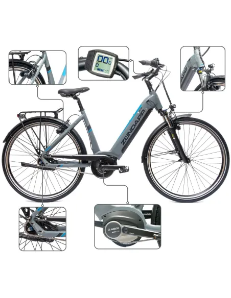 Rower Elektryczny Damski Miejski 28" SHIMANO Nexus 250W BOSCH LCD Aluminium