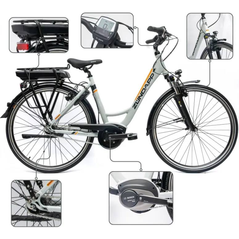 Rower Elektryczny Damski Trekkingowy 28" SHIMANO Nexus 250 W Alu LCD BOSCH