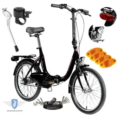 Rower Damski Męski Składany Miejski 20" Składak SHIMANO Nexus Oświetlenie