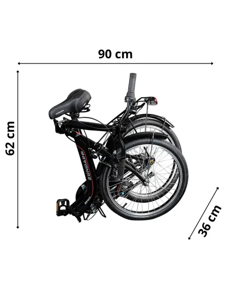 Rower Damski Męski Składany Miejski 20" Składak SHIMANO Nexus Oświetlenie
