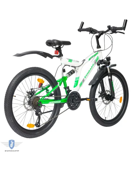 Rower Chłopięcy Górski Dziecięcy 24" MTB Amory Oświetlenie Dynamo Tarcze