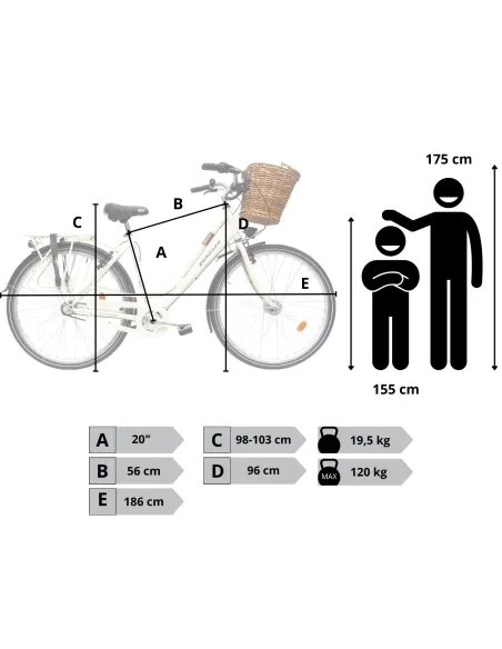 Rower Damski Miejski 28" SHIMANO Nexus Bagażnik Koszyk Oświetlenie Dynamo