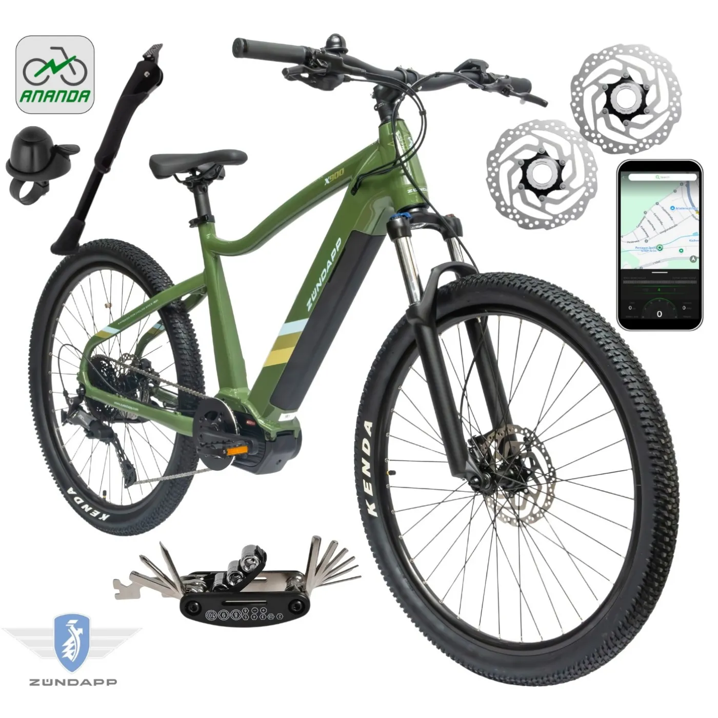 Rower Elektryczny Męski Damski Górski 27,5" SHIMANO Aplikacja 250W LCD 2025