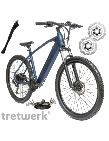 Rower Elektryczny Męski Damski Górski 27,5" MTB Shimano Alivio LCD 250 W
