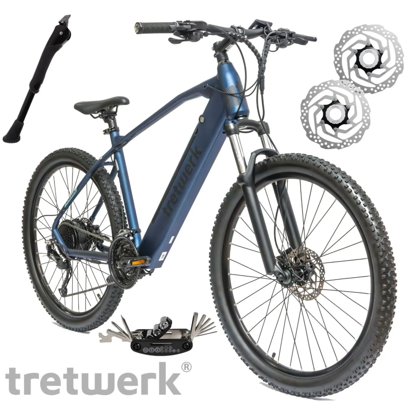 Rower Elektryczny Męski Damski Górski 27,5" MTB Shimano Alivio LCD 250 W
