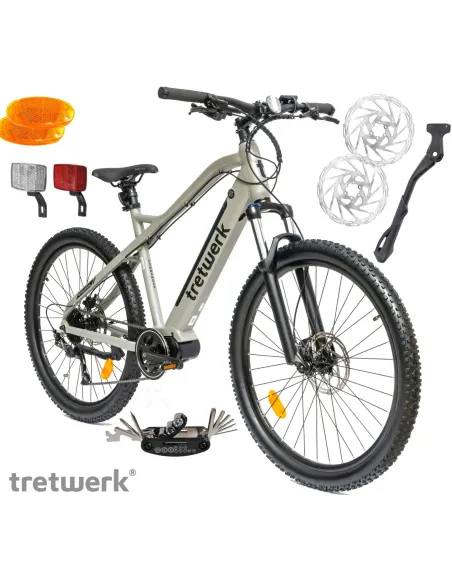 Rower Elektryczny Męski Damski Górski 27,5" MTB LCD 250 W Hydraulika Amory