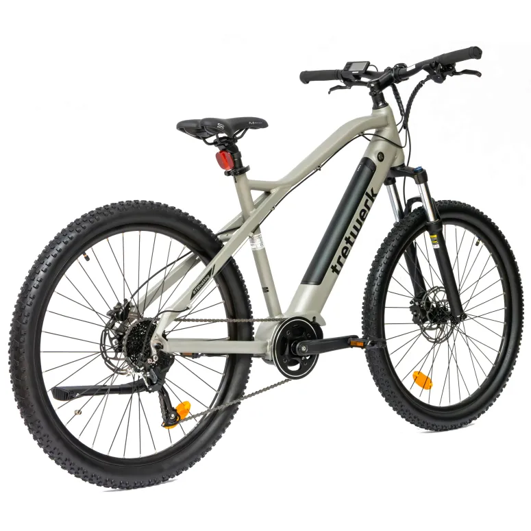 Rower Elektryczny Męski Damski Górski 27,5" MTB LCD 250 W Hydraulika Amory