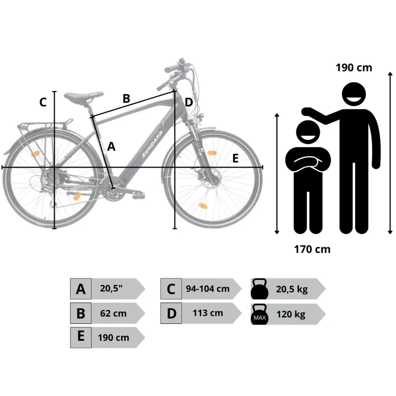Rower Elektryczny Męski Trekkingowy 28" 250W Hydraulika SHIMANO Amortyzacja