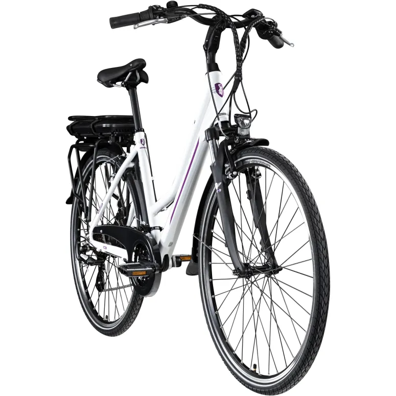 Rower Elektryczny Damski Trekkingowy 28 250W Amortyzacja Shimano ALU 468 Wh