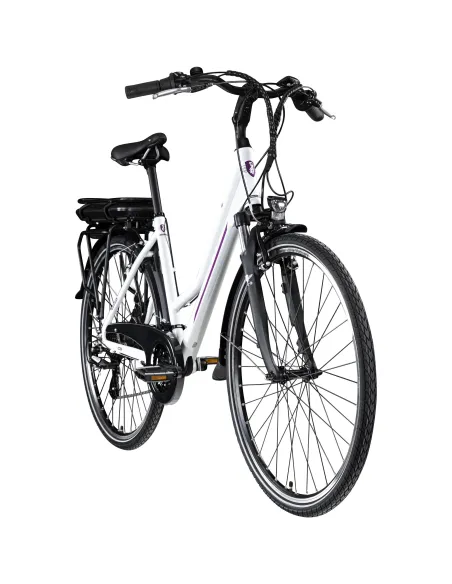 Rower Elektryczny Damski Trekkingowy 28 250W Amortyzacja Shimano ALU 468 Wh