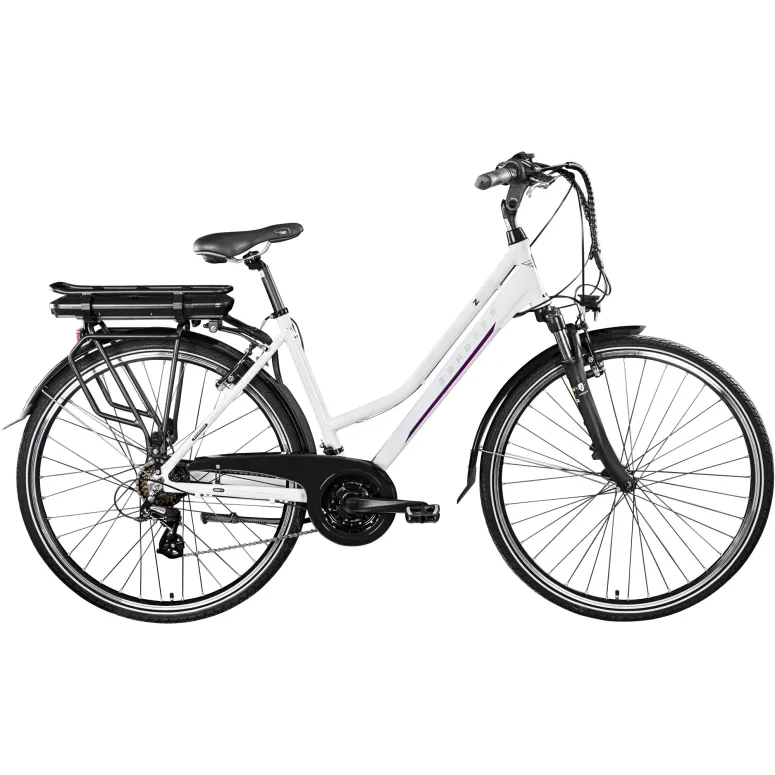 Rower Elektryczny Damski Trekkingowy 28 250W Amortyzacja Shimano ALU 468 Wh