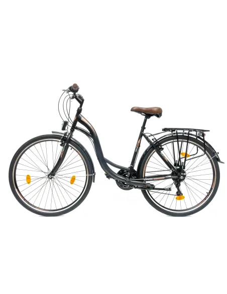 Rower Miejski Damski Męski 28 Rev Stopka Bagażnik Światła Dzwonek Błotniki